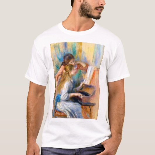 T-shirt Jeunes filles au piano, Renoir (Devant)