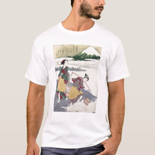 T-shirt Jeunes filles de sel sur la Tago-aucune-ura plage