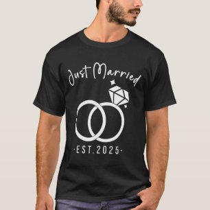 T-shirt Jeunes mariés 2025 Mariée et marié Organisateurs d
