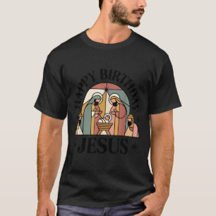 T-shirt Jeunesse Joyeux Anniversaire Jésus Noël Chrétien T