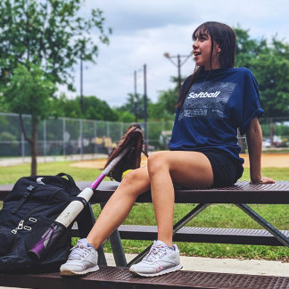 T-shirt JEUNESSE UNISEX Softball défini