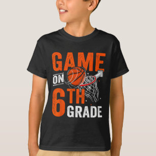 T-shirt Jeux Amusants Sur Le Basket De 6E Année Premier Jo