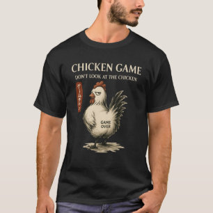 T-shirt Jeux de poulet Ne regardez pas la ferme animale de