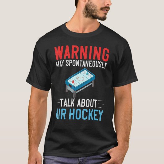 T-shirt Jeux de table de hockey sur air Règles Mini Paddle (Devant)