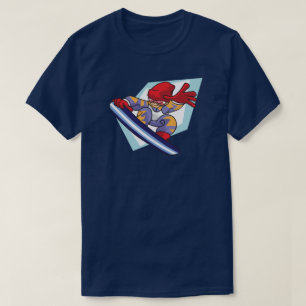 T-shirt Jeux d'hiver Snowboarder Anime Style Illustration