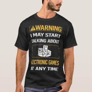 T-shirt Jeux électroniques d'avertissement drôles