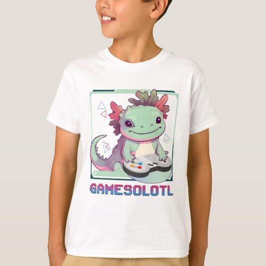 T-shirt Jeux Gamesolotl Axolotl (Devant)
