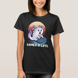 T-shirt Jeux O Lotl Lizard Gaming Fish Axolotl Jeu Vidéo