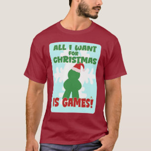 T-shirt Jeux pour le slogan artistique de Noël amusant et 