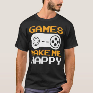 T-shirt Jeux Rétro Me Rendent Heureux rétro vintage