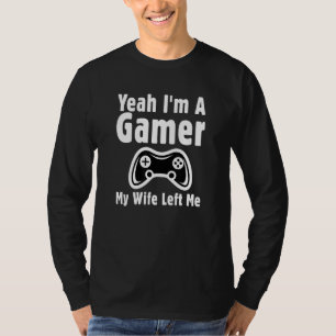 T-shirt Jeux sarcastique ouais je suis un joueur ma femme