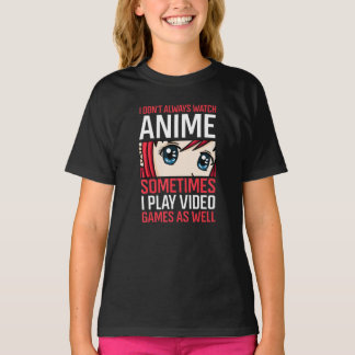 T-shirt Jeux Vidéo Anime Waifu Girl Eyes Gamer Gaming Quo