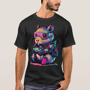 T-shirt Jeux vidéo Cyber Capybara Capybara