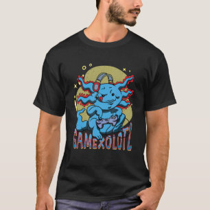 T-shirt Jeux vidéo de console de lecture Axolotl mignon Ga