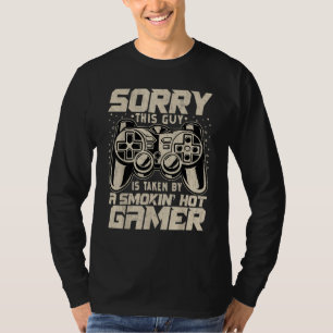 T-shirt Jeux vidéo Filles Ce type est pris par une joueuse