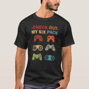 T-shirt Jeux Vidéo Jeu Découvrez Mon Six Pack Retro Ga