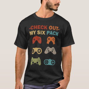 T-shirt Jeux Vidéo Jeu Découvrez Mon Six Pack Retro Ga