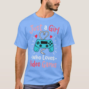 T-shirt Jeux Vidéo Jeu Joueur Girl Jeu