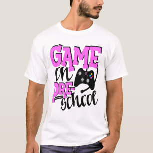 T-shirt Jeux Vidéo Joueur d'école maternelle 1er Jour Écol