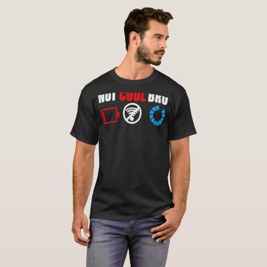 T-shirt Jeux Vidéo Non Cool Bro Gamer Developers Electron (Devant entier)