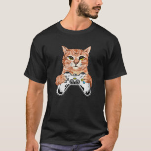 T-shirt Jeux Vidéo Pour Enfants S Amoureux des chats Fille