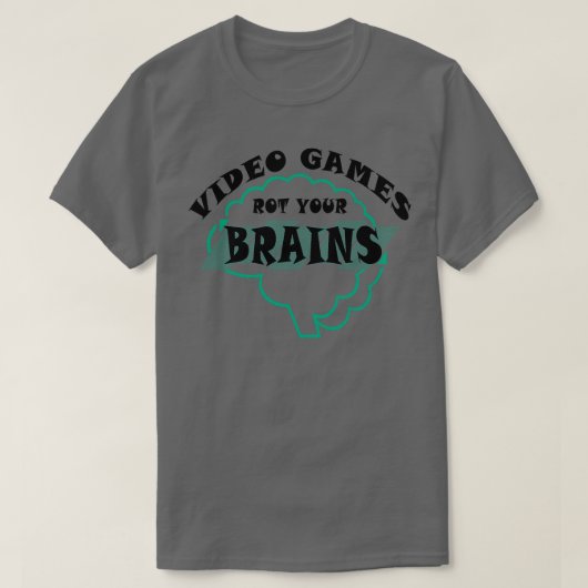 T-shirt Jeux Vidéo Rot your cerveau 5 (Design devant)