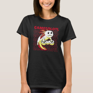 T-shirt Jeux Vidéos Axolotl Gamer