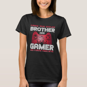 T-shirt Jeux Vidéos Vintages Gamer Pour Garçons Frère Son 