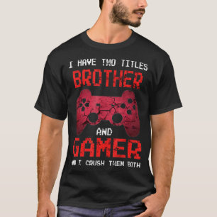 T-shirt Jeux Vidéos Vintages Pour Garçons Brother S