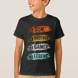 T-shirt Jeux Vidéos Vintages Pour Garçons Brother S