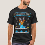 T-shirt Jewdolph Ugly Hanoukka Sweater Reindeer Chanukah<br><div class="desc">Jewdolph Ugly Hanoukka Sweater Reindeer Chanukah PJ</div>