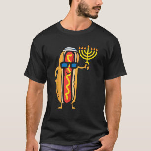 T-shirt Jewish Hotdog Drôle Nourriture Hanukkah Pyjama Cha