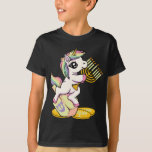 T-shirt Jewnicorn Hanoukka Unicorn Chanukah Unicorn Pour G<br><div class="desc">Jewnicorn Hanoukka Unicorn Chanukah Unicorn Pour Filles</div>