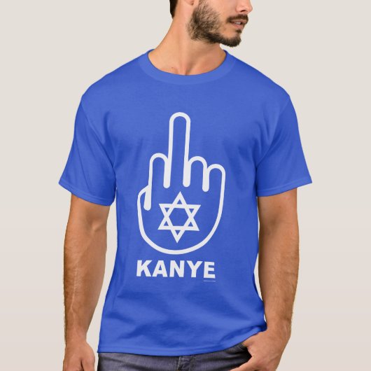 T-SHIRT JEWS DIT : F*CK KANYE - CHAMSA (Devant)