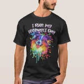 T-shirt J'Exécs My Hoomans Day Australian Shepherd Dog Aus (Devant)