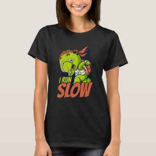 T-shirt J'Exécute Alligator Lent Snapping Red Earder Slide