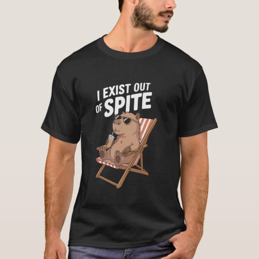T-shirt J'existe par dépit (Devant)