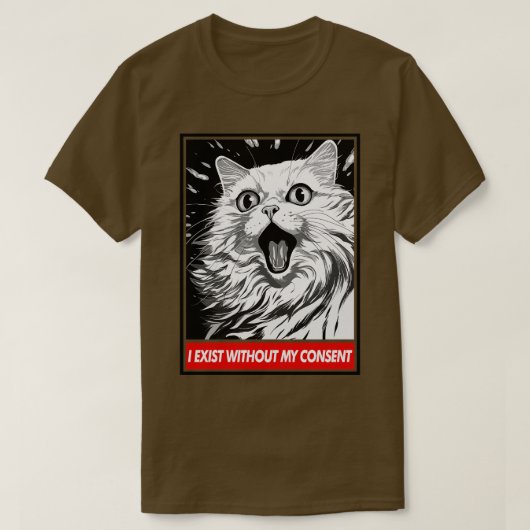 T-shirt J'Existe Sans Mon Consentement (Design devant)