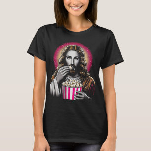 T-shirt Jezus eet popcorn!