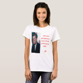 T-shirt JFK & Citation de Ne Pas Demander (Devant entier)