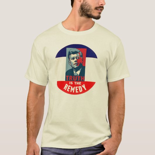 T-shirt JFK : La vérité est le remède (Devant)