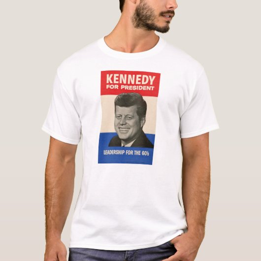 T-shirt JFK - pièce en t d'affiche de campagne de John F. (Devant)