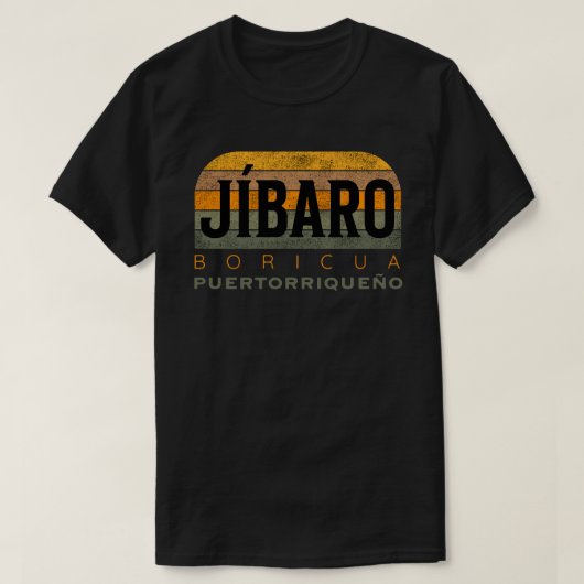 T-shirt Jibaro Boricua Puertorriqueño (Design devant)