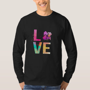 T-shirt Jigsaw coloré Puzzles Maman Jigsaw Puzzles