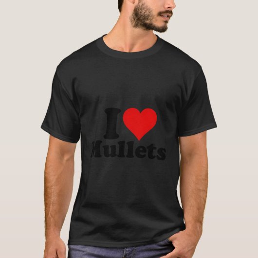 T-shirt J'Il Aime Les Mullets (Devant)