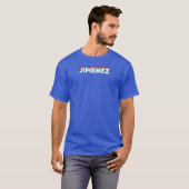 T-shirt Jimenez Nom Drôle Nom Jimenez thème des années 80 (Devant entier)