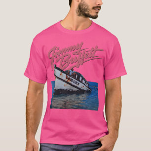 T-shirt Jimmy Buffett Vit Et Mort À 34 Heures