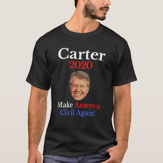 T-shirt Jimmy Carter 2020 Démocrate Anti Trump Citation Sl (Devant)