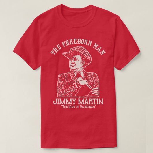 T-shirt Jimmy Martin, l'homme libre (Design devant)