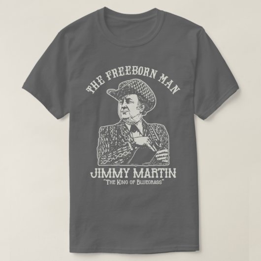 T-shirt Jimmy Martin, l'homme libre (Design devant)